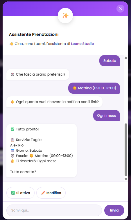 Appuntamento rapido Luami